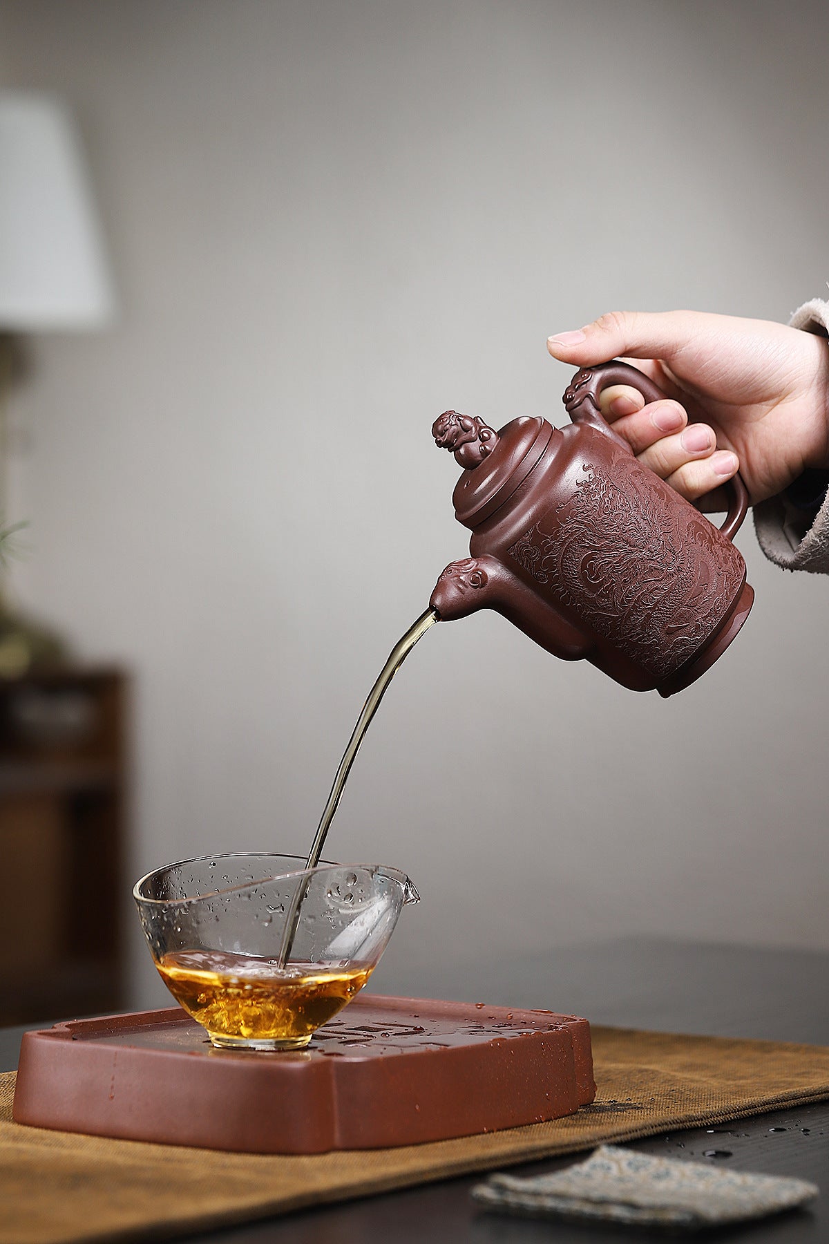 Jisi Zisha Teapot in Original Purple Clay, 320 ml