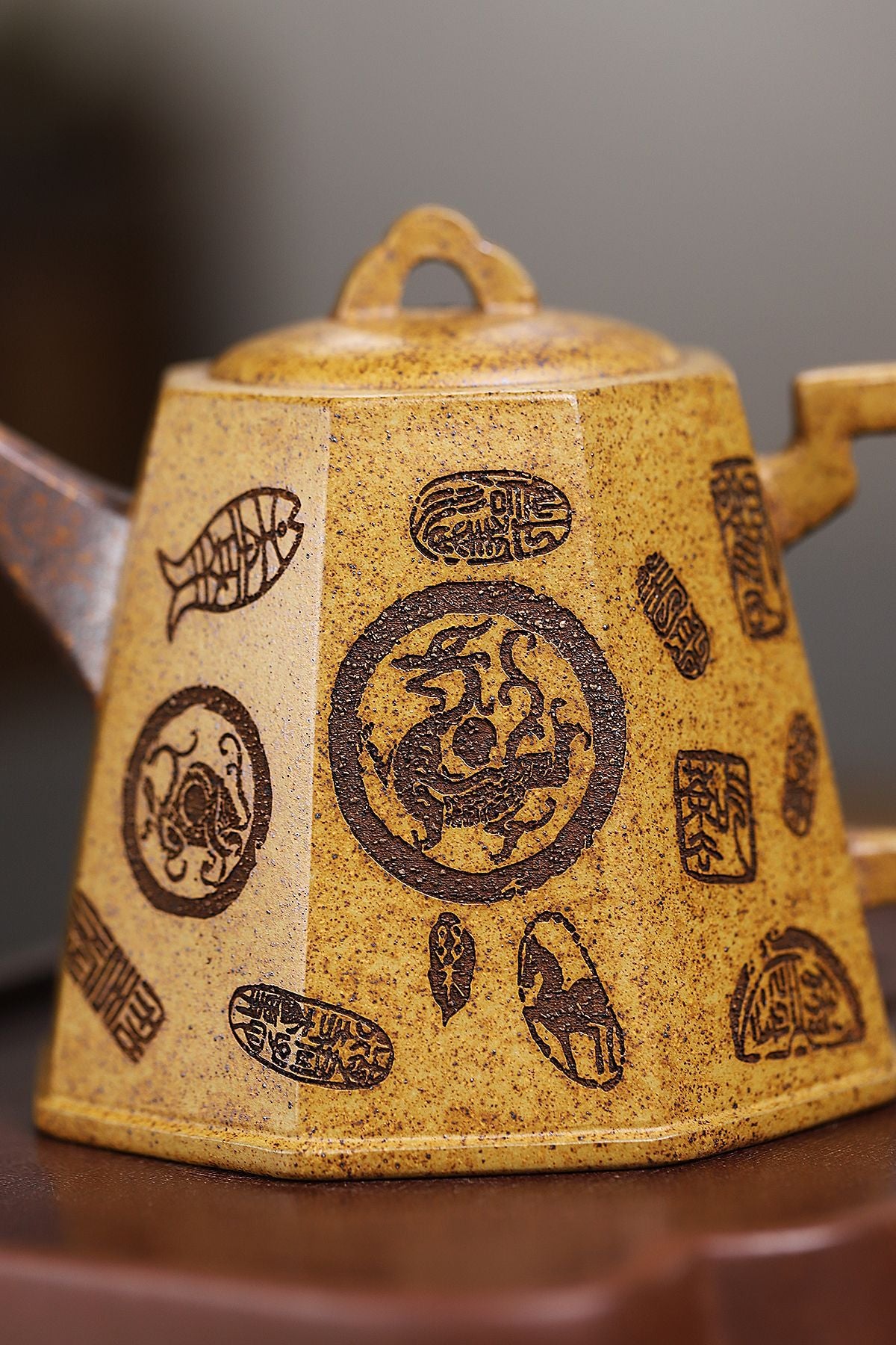 Fanggu Teapot in High-Fired Duanni Clay, 250 ml