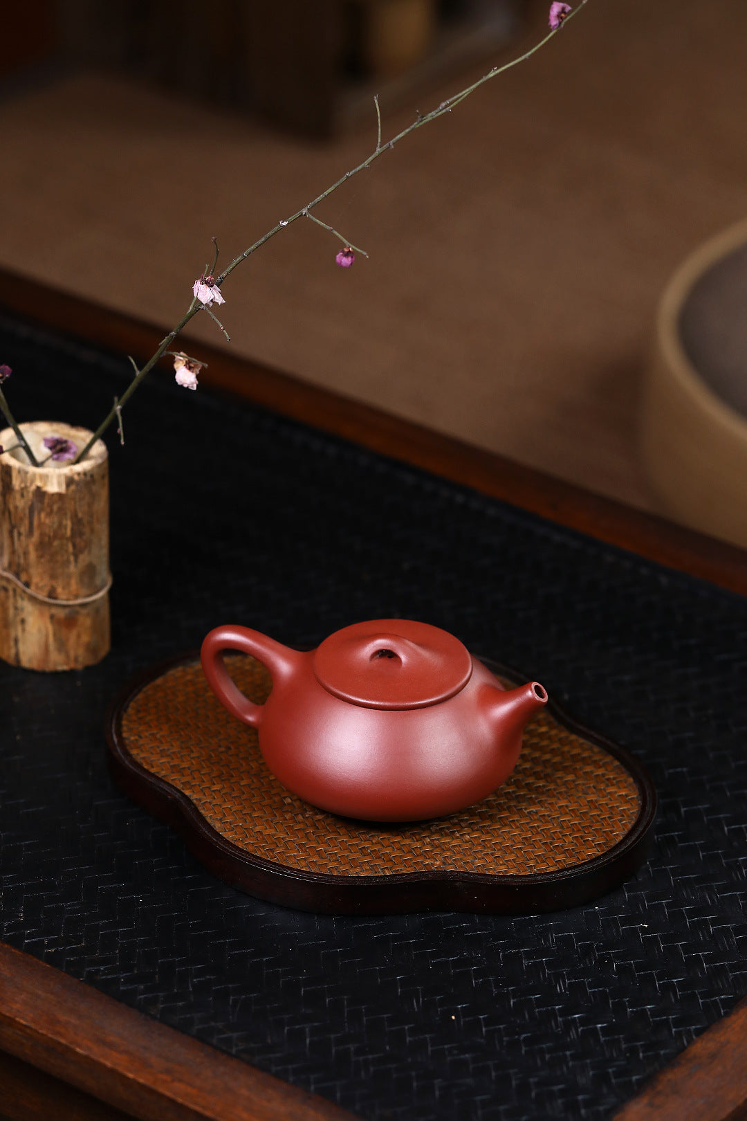Shipiao Zisha Teapot in Dahongpao Clay, 180 ml