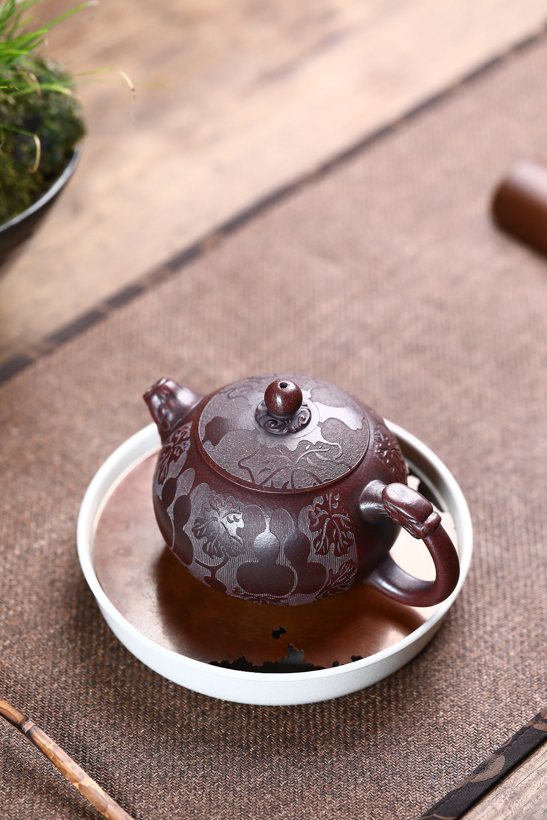Xishi Zisha Yixing Zisha Teapot 300ml ancient red mud