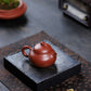Wendan-Shaped Zisha Teapot in Red Bipi Clay, 130 ml