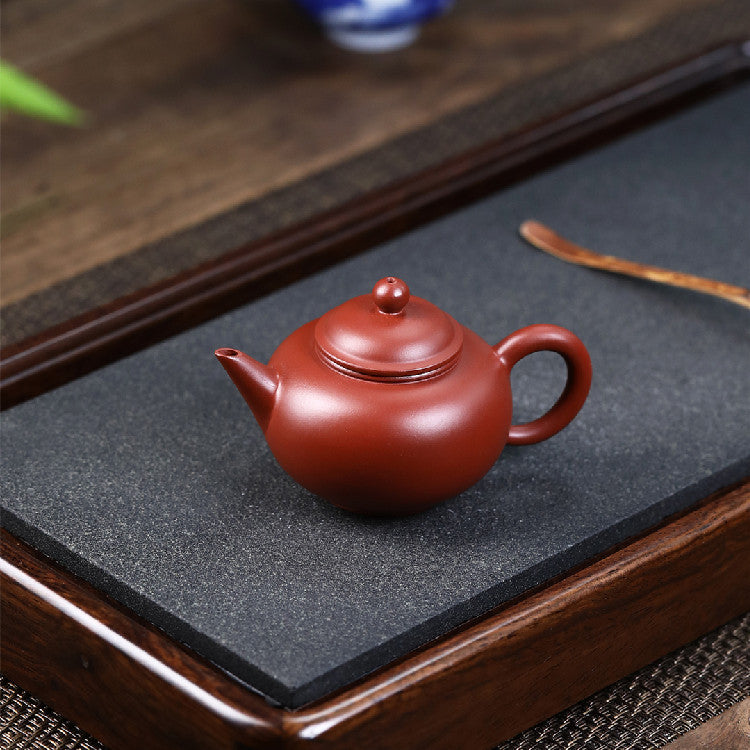 Shuiping Teapot in Dahongpao Clay, 100 ml