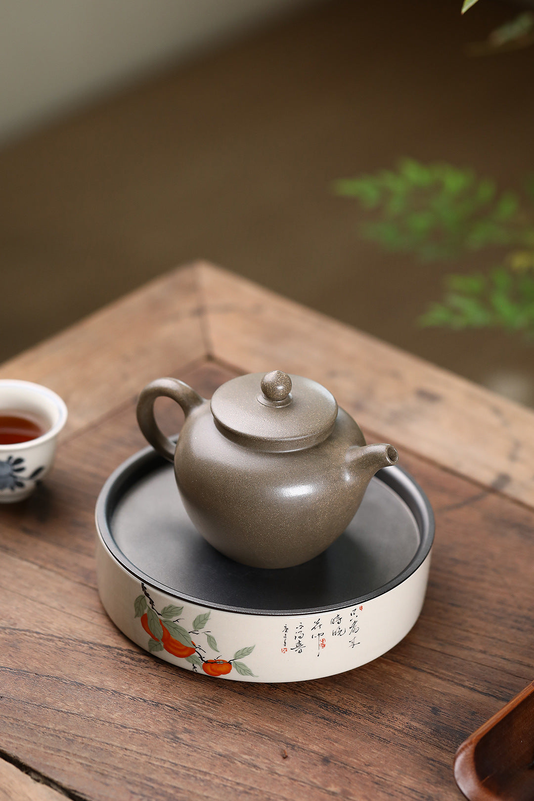 Lotus SeedYixing Zisha Teapot 230ml  family-collected crab shell green clay