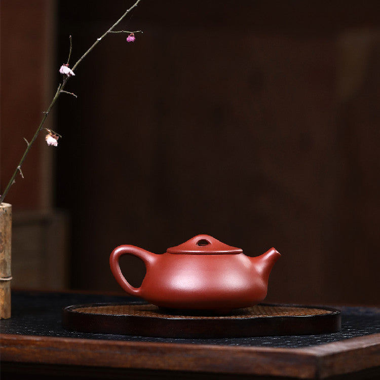 Shipiao Zisha Teapot in Dahongpao Clay, 180 ml