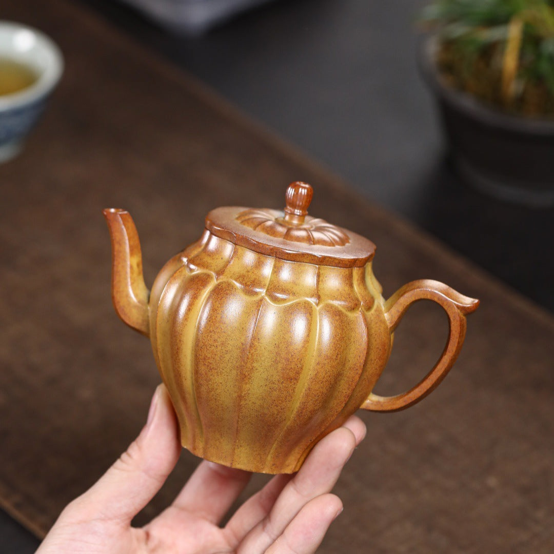 Gaolinghua Yixing Zisha Teapot, Duan Clay, 250 ml