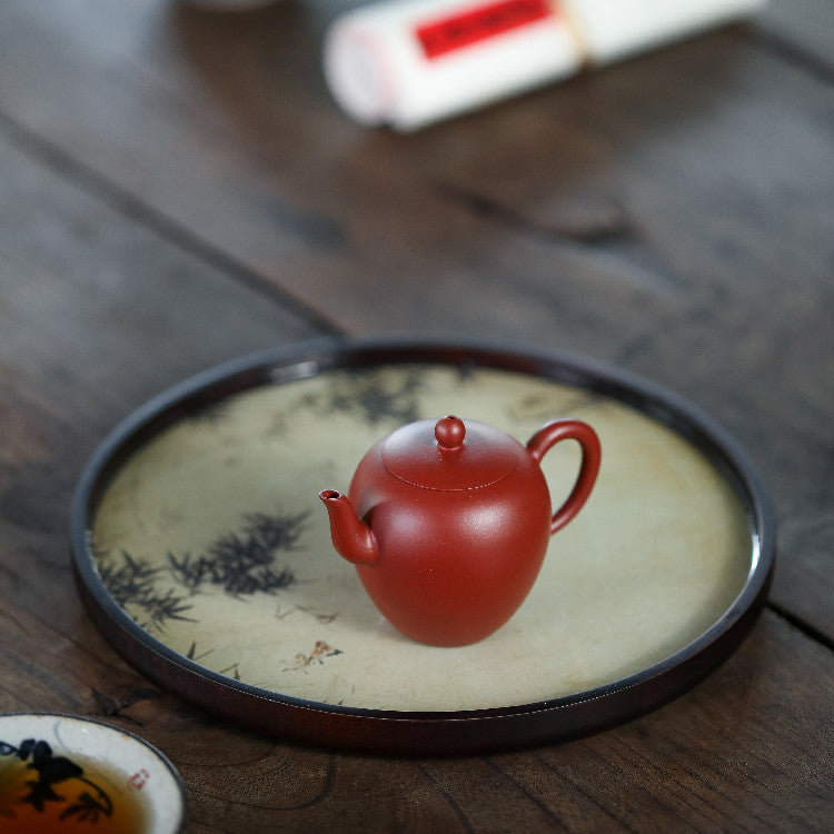 Meirenjian Teapot in Dahongpao Clay, 100 ml