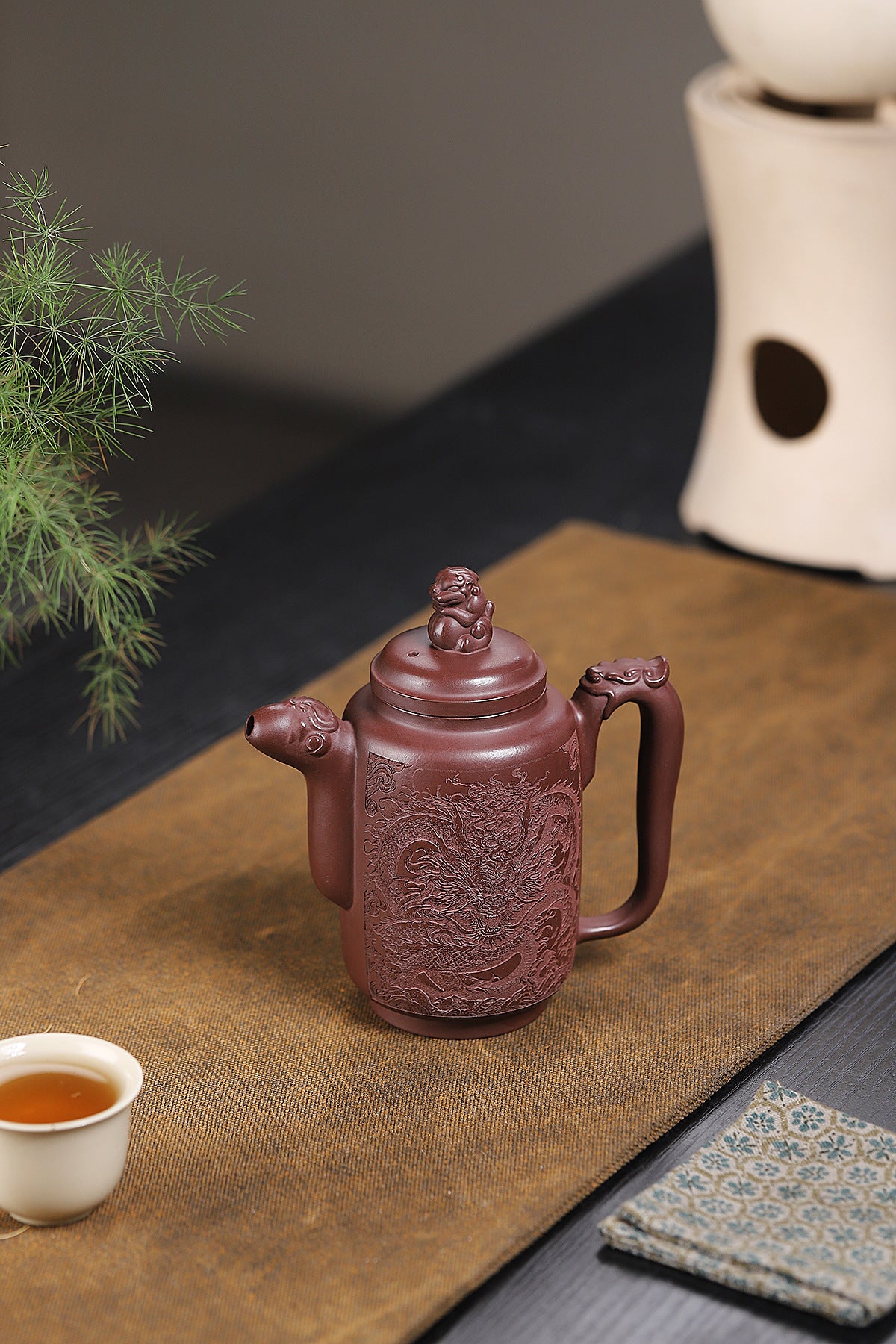 Jisi Zisha Teapot in Original Purple Clay, 320 ml