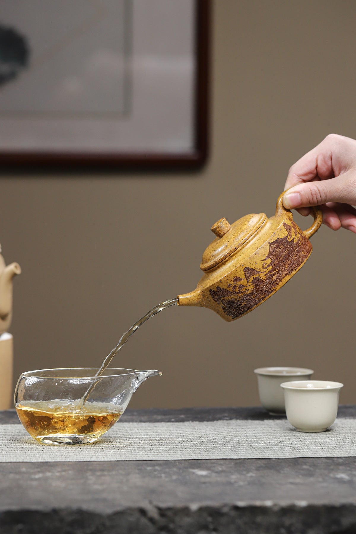 Zhoupan Zisha Teapot in High-Fired Duanni Clay, 240 ml