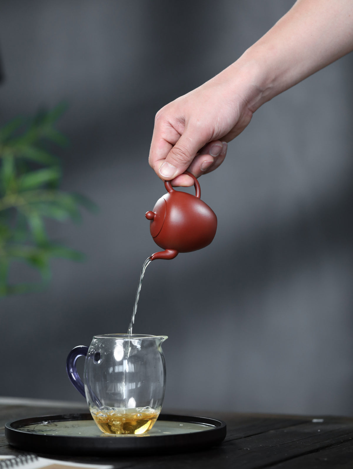 Meirenjian Teapot in Dahongpao Clay, 100 ml