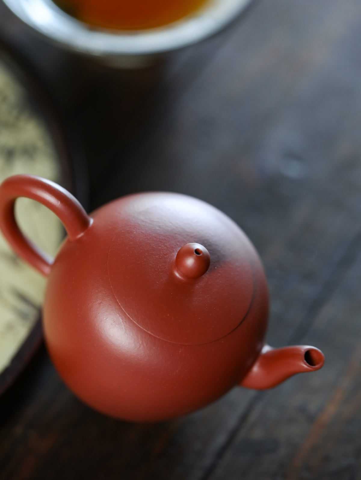 Meirenjian Teapot in Dahongpao Clay, 100 ml