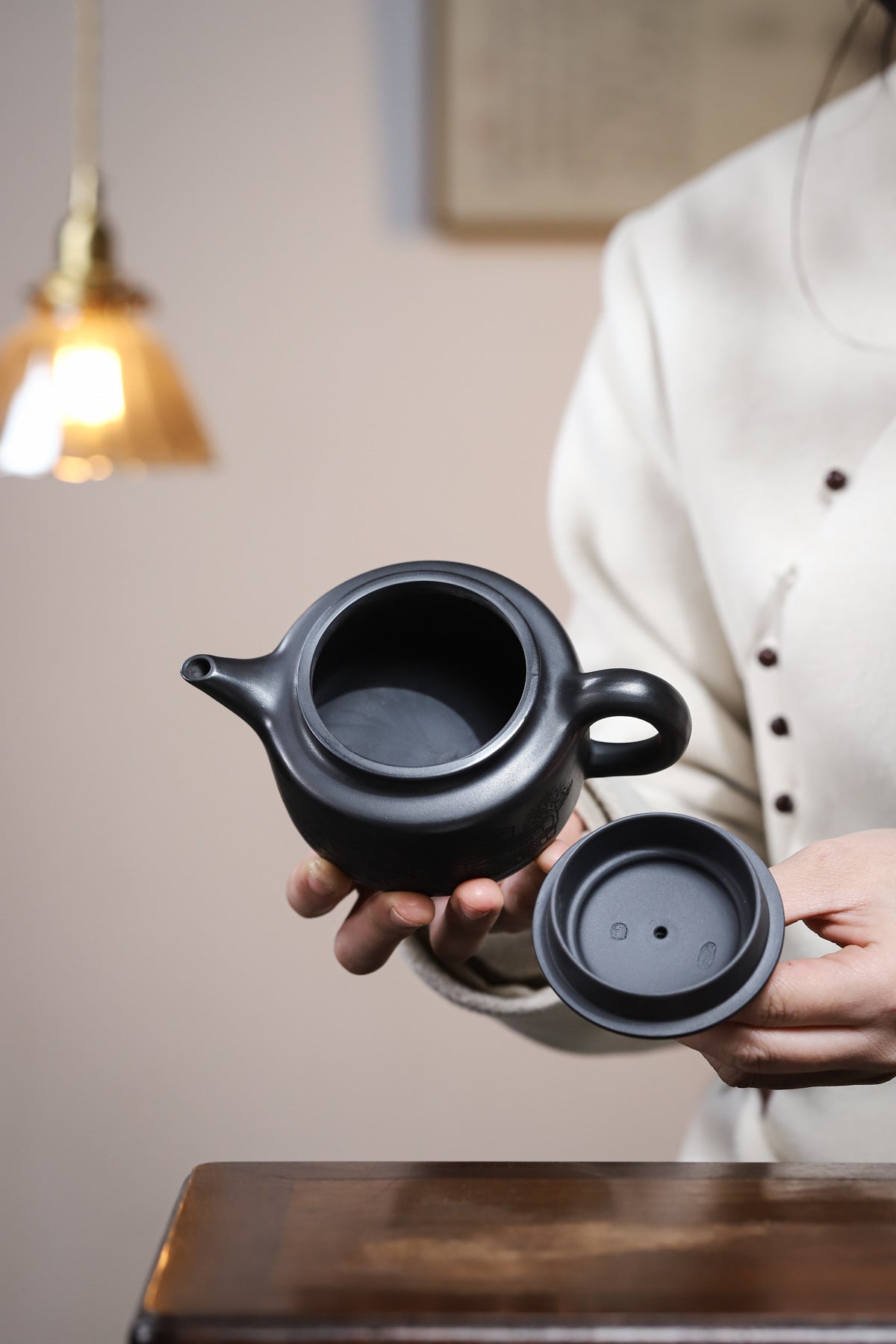 Dezhong Purple Clay Teapot, Shihuang Clay, 260 ml