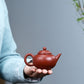 Shuiping Teapot in Dahongpao Clay, 100 ml