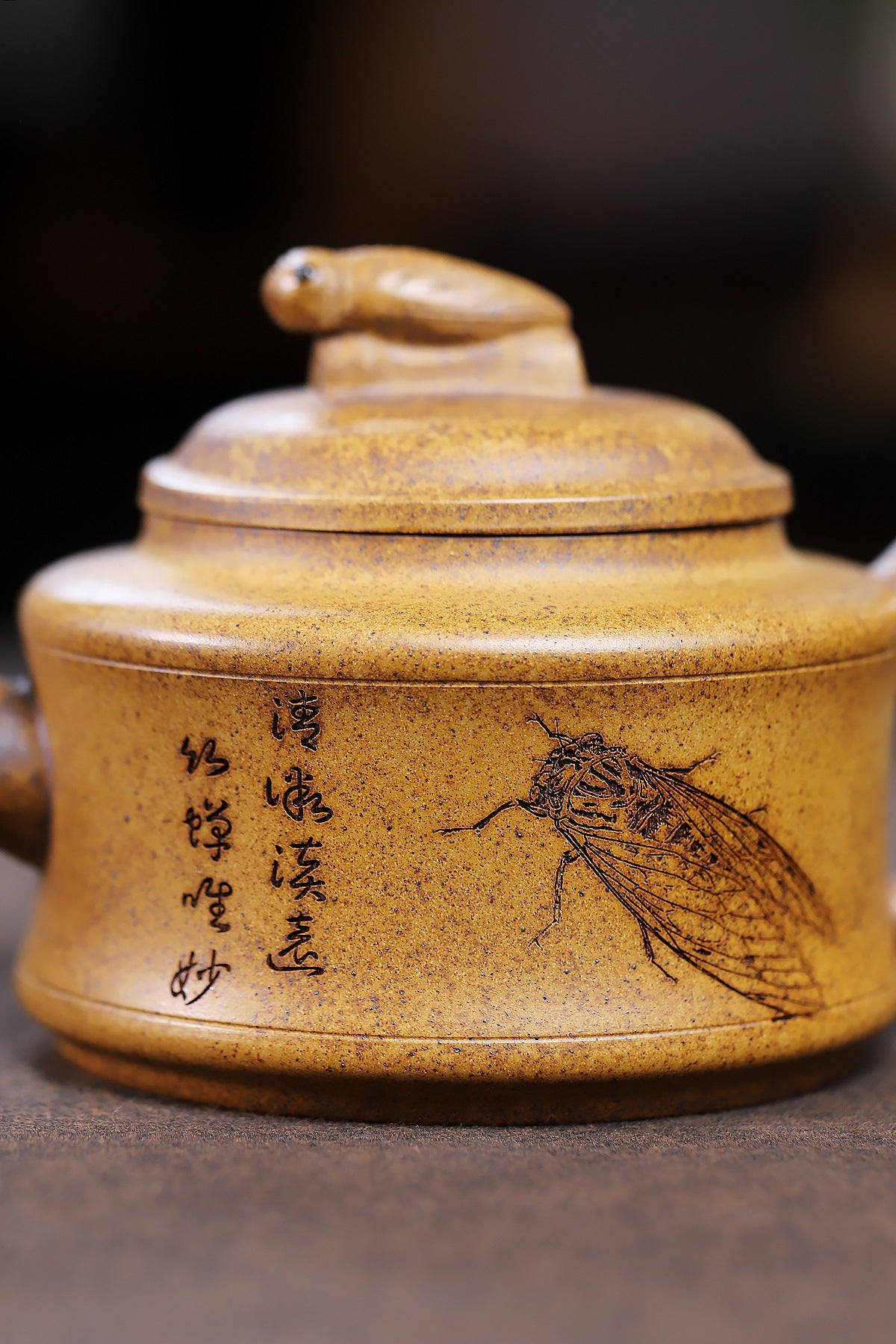 High temperature bamboo rhyme raw ore high temperature purple clay pot