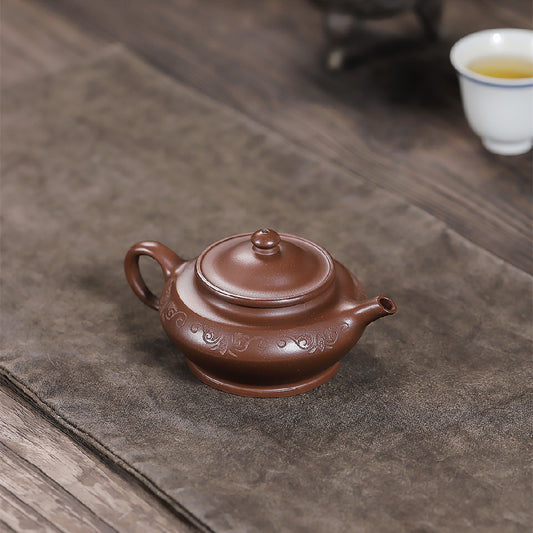 Virtual flat purple mud purple sand teapot