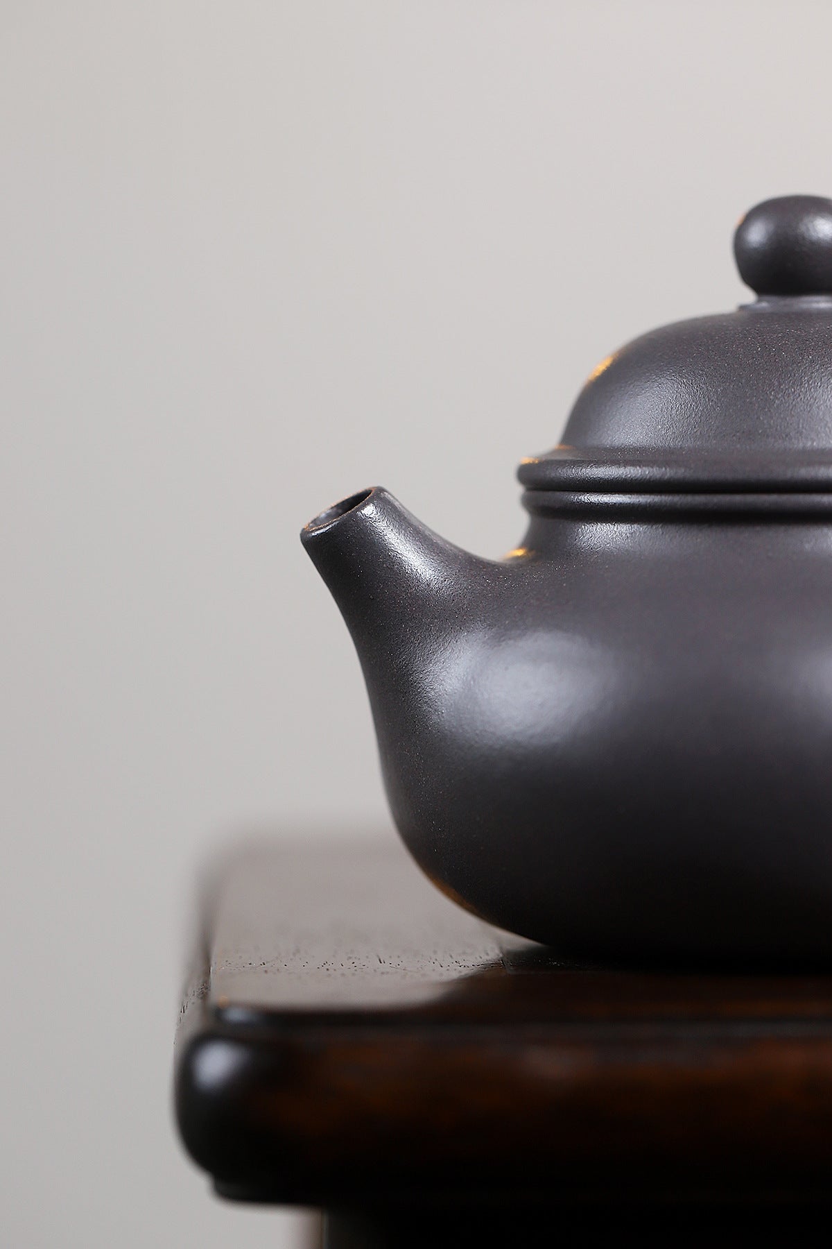 Rongtian Dezhong Teapot in Tianqing Zisha Clay, 180 ml