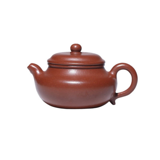 Fanggu Teapot in Jiangpo Zisha Clay, 130 ml