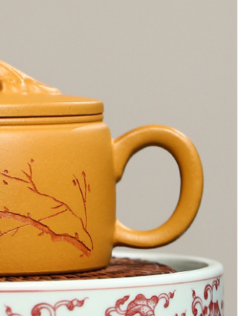 Ruyi Hanwa Yixing Zisha Teapot 250ml raw ore purple sand