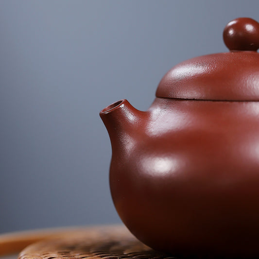 Zisha Teapot “XiaoPin WenDan” Style – 130ml, Original Hongpilon Clay, Traditional Chinese Tea Pot