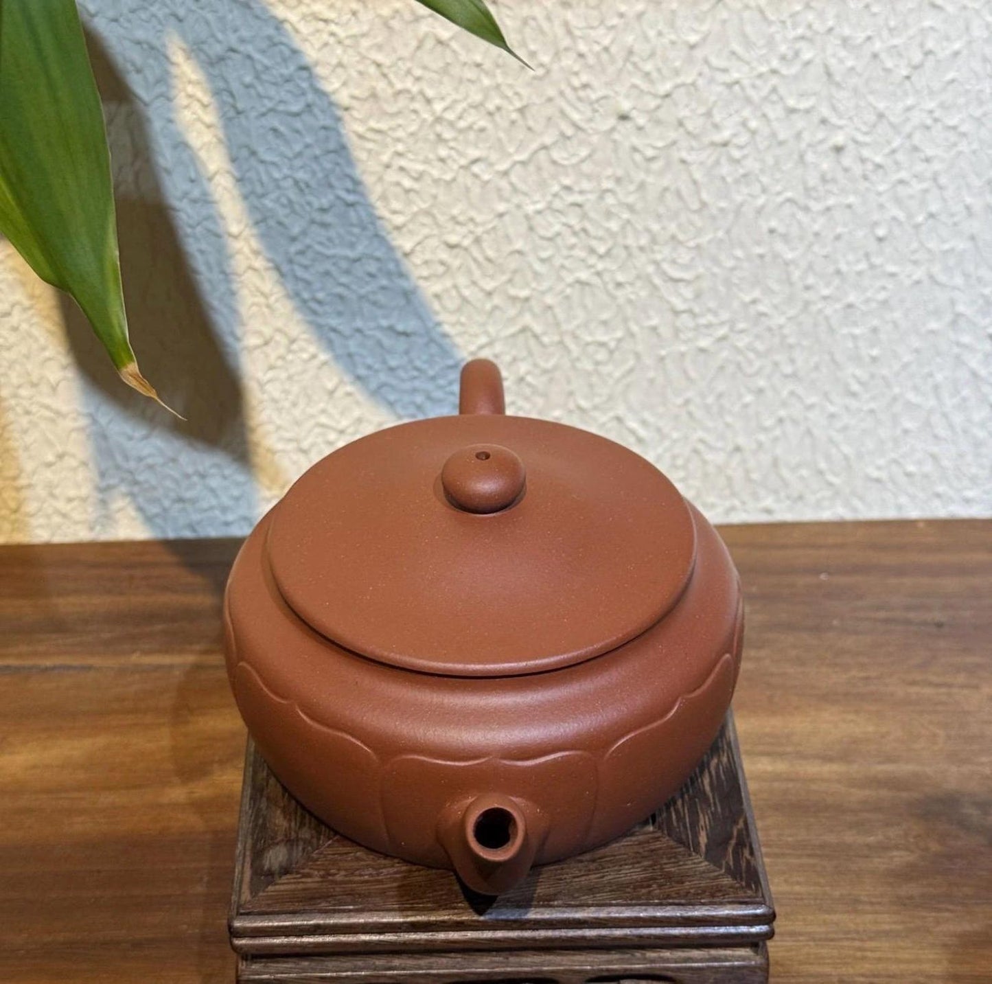 Yixing Zhuni Lotus Teapot | Artisan Purple Clay Gongfu Tea Pot (240cc)