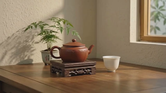 Yixing Zhuni Lotus Teapot | Artisan Purple Clay Gongfu Tea Pot 240ml