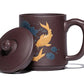 zisha cup Zi Sha purple clay handmade Fish
