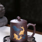 zisha cup Zi Sha purple clay handmade Fish