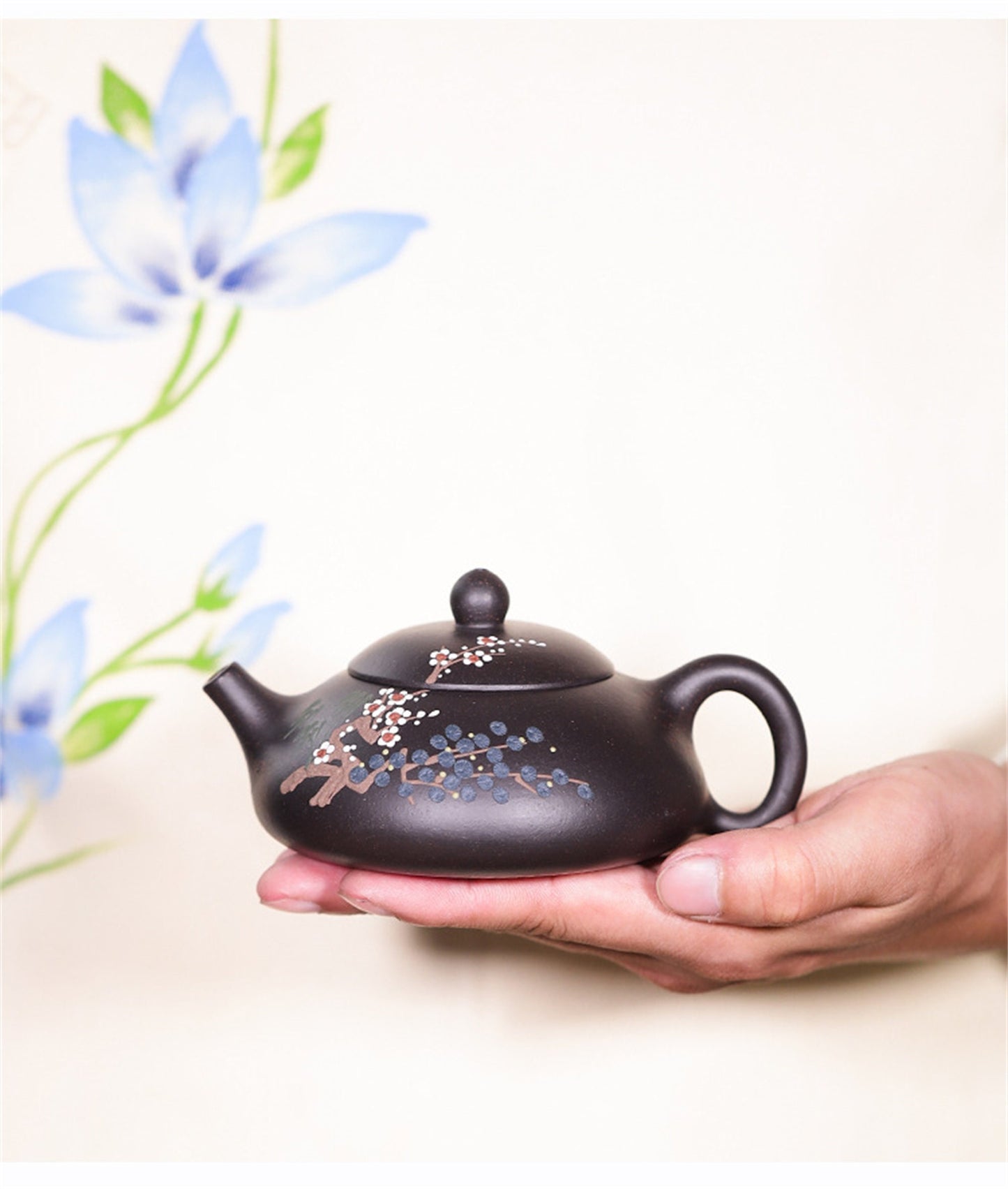 Zisha Pot black gold sand Suihan Sanyou small teapot Kung Fu tea set Gift package