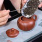 Zisha TeaPot Kingdom Wang HHeart Sutra Xishi Small
