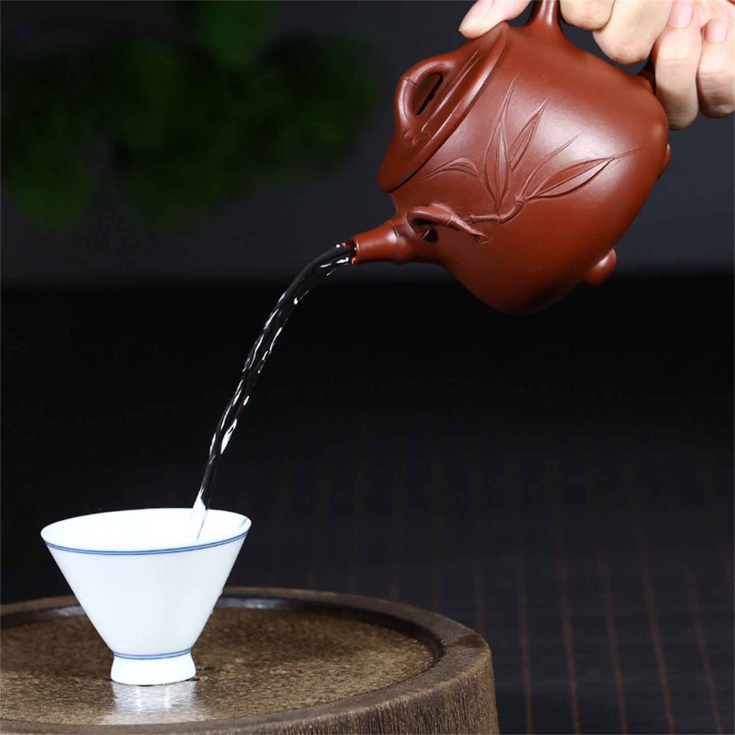 Yixing TeaPot Dahongpao high stone scoop teapot Kung Fu tea set