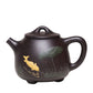 Zisha Teapot black gold sand high stone scoop small teapot kung fu tea set Gift package