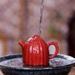 Zisha Teapot Dahongpao Rib Pattern Qinquan Small Teapot Gift package
