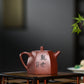 Zisha Teapot purple sand pot six-party Handuo original ore purple mud pure hand lettering and painting inner wall chapter teapot