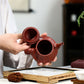 Zisha Teapot  Rib pattern lotus lamp pot famous original mine Dahongpao Gift package