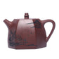 Zisha Teapot purple sand pot six-party Handuo original ore purple mud pure hand lettering and painting inner wall chapter teapot