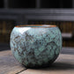 Jianzhan Ceramic kiln dragon egg cup tea bowl - Blue