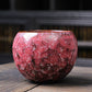 Jianzhan Ceramic kiln dragon egg cup tea bowl - Purple
