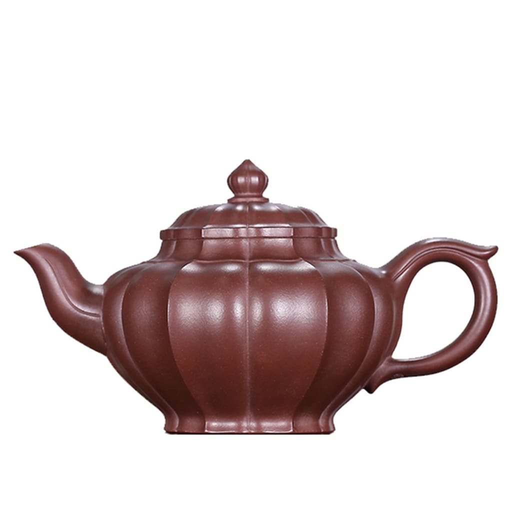 teapot Yixing pure handmade famous authentic ribbed smiley